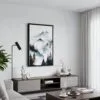 02 - Black Framed Pacific Northwest Canvas Print - Contemporary Living Room - Vertical.jpg