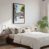 02 - Black Framed Porto 1 - Watercolor Canvas Print - Bedroom - Vertical.jpg