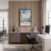02 - Black Framed Sapporo Japan Watercolor Canvas Print - Home Office - Vertical.jpg