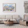 02 - Framed Cape Town Watercolor - Horizontal Art Print - Boho Living Room.jpg
