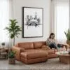 02 - Framed Chicago - The Bean - Pencil Drawing Canvas Print - Woman Knitting on leather couch - Vertical.jpg