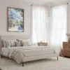 02 - Framed Key West Florida - Watercolor Canvas Print - Coastal Bedroom - Vertical.jpg