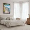 02 - Framed Naples Watercolor Canvas Print - Coastal Bedroom - Vertical.jpg