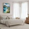 02 - Framed Palawan Philippines Watercolor Canvas Print - Coastal Bedroom - Vertical.jpg