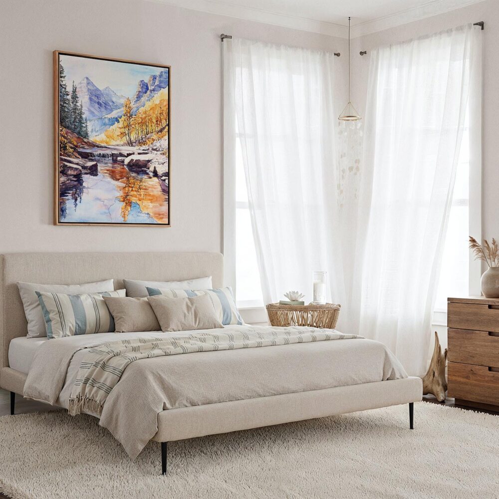 02 - Framed Rocky Mountains Canada Watercolor Canvas Print - Coastal Bedroom - Vertical.jpg 02 - Framed Rocky Mountains Canada Watercolor Canvas Print - Coastal Bedroom - Vertical.jpg