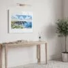 02 - Ireland - Cliffs of Moher - Horizontal Watercolor Art Print in Hallway with White Frame.jpg