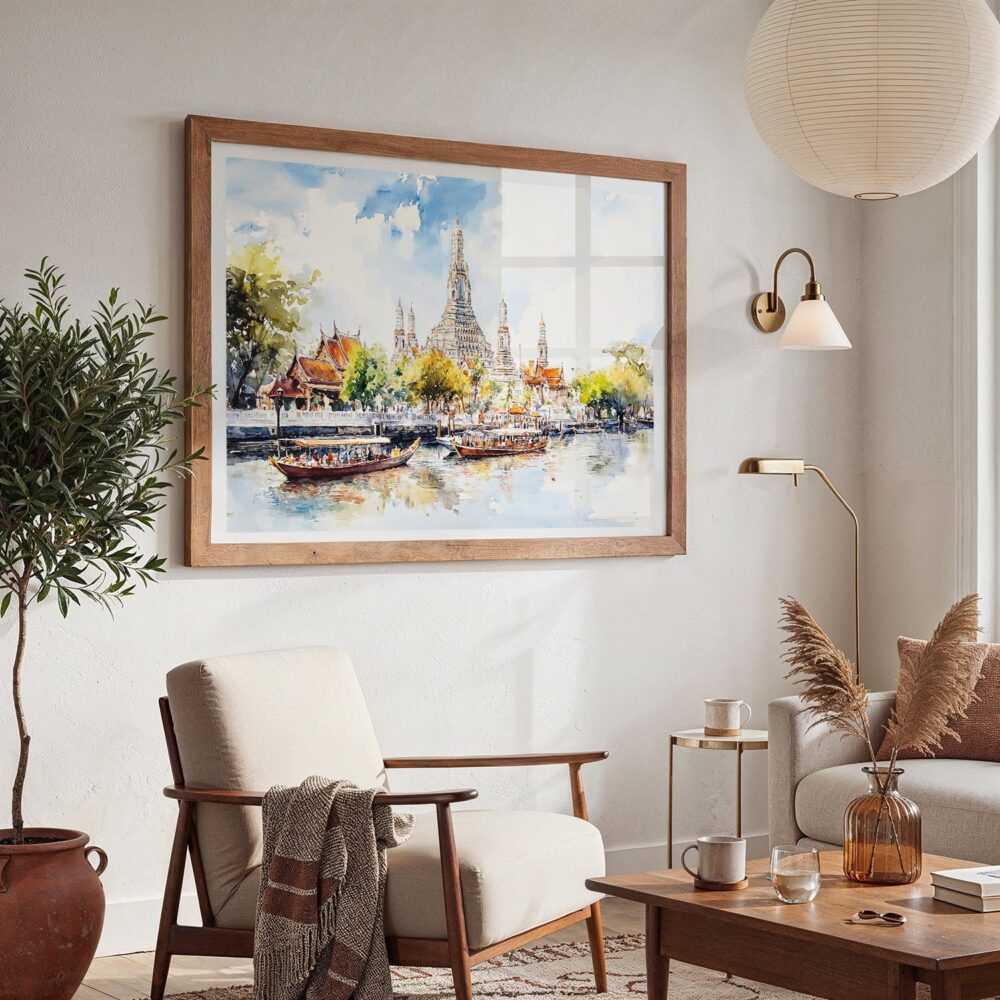 03 - 03 - Bangkok Wat Arun Temple of Dawn Watercolor - Horizontal Art - Digital Download - Boho Living Room 2.jpg 03 - 03 - Bangkok Wat Arun Temple of Dawn Watercolor - Horizontal Art - Digital Download - Boho Living Room 2.jpg