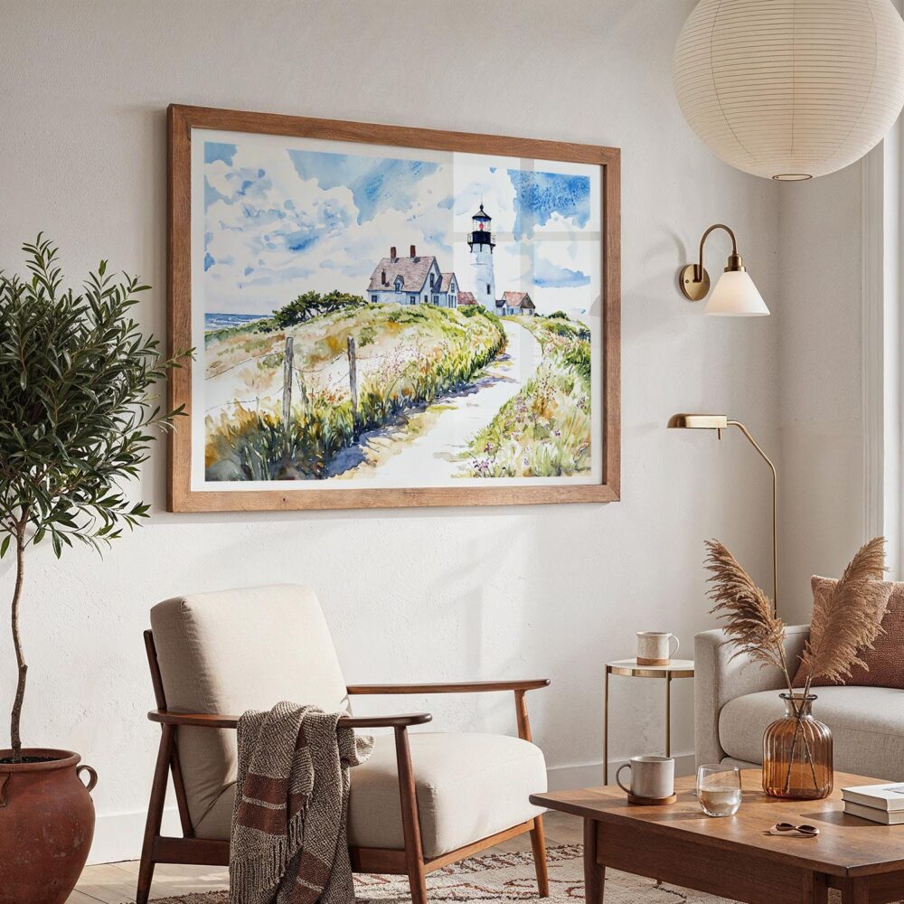 03 - 03 - Cape Cod Nobska Lighthouse Watercolor - Horizontal Art - Digital Download - Boho Living Room 2.jpg 03 - 03 - Cape Cod Nobska Lighthouse Watercolor - Horizontal Art - Digital Download - Boho Living Room 2.jpg