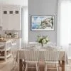 03 - 03 - Framed House by Lake Garda Watercolor - Horizontal Canvas Print - Coastal Kitchen.jpg