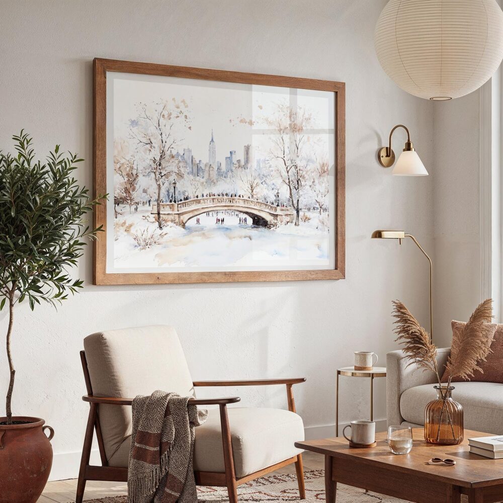 03 - 03 - New York Central Park in Winter Watercolor - Horizontal Art - Digital Download - Boho Living Room 2.jpg 03 - 03 - New York Central Park in Winter Watercolor - Horizontal Art - Digital Download - Boho Living Room 2.jpg