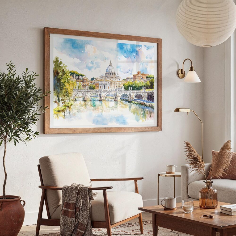 03 - 03 - Rome Vitrus Capitol Watercolor - Horizontal Art - Digital Download - Boho Living Room 2.jpg 03 - 03 - Rome Vitrus Capitol Watercolor - Horizontal Art - Digital Download - Boho Living Room 2.jpg