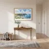 03 - A Framed Ireland - Cliffs of Moher - Horizontal Watercolor Art Print hanging in Hallway.jpg