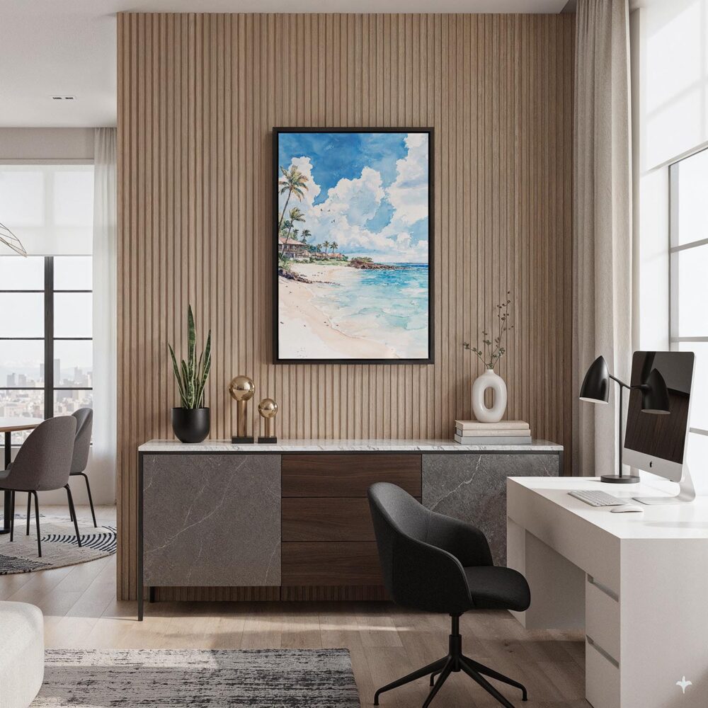 03 - Black Framed Hawaii - Maui - Watercolor Canvas Print - Home Office - Vertical.jpg 03 - Black Framed Hawaii - Maui - Watercolor Canvas Print - Home Office - Vertical.jpg