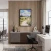 03 - Black Framed Jackson Hole watercolor Canvas Print - Home Office - Vertical.jpg
