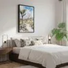 03 - Black Framed Joshua Tree National Park Canvas Print - Bedroom - Vertical.jpg