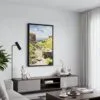 03 - Black Framed Peak District Watercolor Canvas Print - Contemporary Living Room - Vertical.jpg