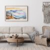 03 - Framed Blue Ridge Mountains Watercolor - Horizontal Art Print - Boho Living Room.jpg