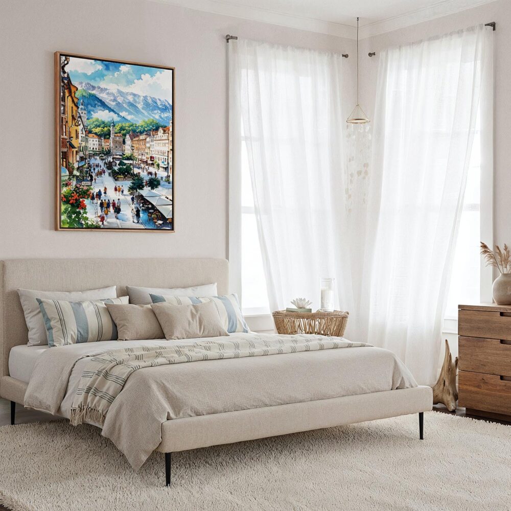 03 - Framed Innsbruck Watercolor Canvas Print - Coastal Bedroom - Vertical.jpg 03 - Framed Innsbruck Watercolor Canvas Print - Coastal Bedroom - Vertical.jpg