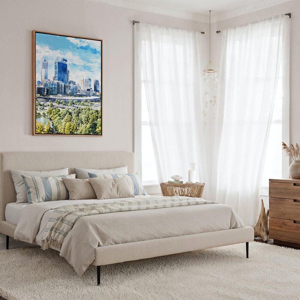 03 - Framed Perth Australia Watercolor Canvas Print - Coastal Bedroom - Vertical.jpg 03 - Framed Perth Australia Watercolor Canvas Print - Coastal Bedroom - Vertical.jpg