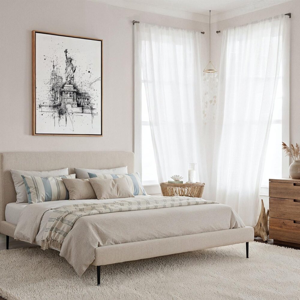 03 - Framed Statue of liberty - Pencil Drawing Canvas Print - Coastal Bedroom - Vertical.jpg 03 - Framed Statue of liberty - Pencil Drawing Canvas Print - Coastal Bedroom - Vertical.jpg