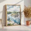 03 - voyageurs national park watercolor Canvas Print with Natural Floater Frame - Standing on Floor - Vertical.jpg