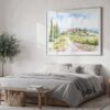 04 - 04 - Tuscany Watercolor - Horizontal Art - Digital Download - Bedroom.jpg