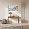 04 - A Framed House by Lake Garda Watercolor - Horizontal Art Print hanging in Hallway.jpg