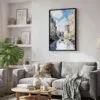 04 - Black Framed Big Bend National Park Watercolor Canvas Print - Skandinavian Living Room - Vertical.jpg