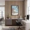 04 - Black Framed Hawaii - Maui 2 - Watercolor Canvas Print - Home Office - Vertical.jpg