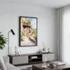 04 - Black Framed Mesa Verde National Park Canvas Print - Contemporary Living Room - Vertical.jpg