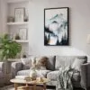 04 - Black Framed Pacific Northwest Canvas Print - Skandinavian Living Room - Vertical.jpg