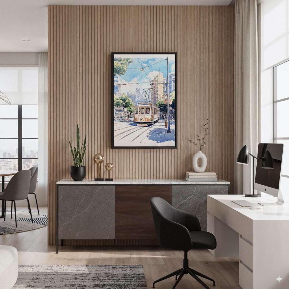 04 - Black Framed San Francisco - Watercolor Canvas Print - Home Office - Vertical.jpg 04 - Black Framed San Francisco - Watercolor Canvas Print - Home Office - Vertical.jpg