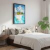 04 - Black Framed The Bahamas Islands watercolor Canvas Print - Bedroom - Vertical.jpg