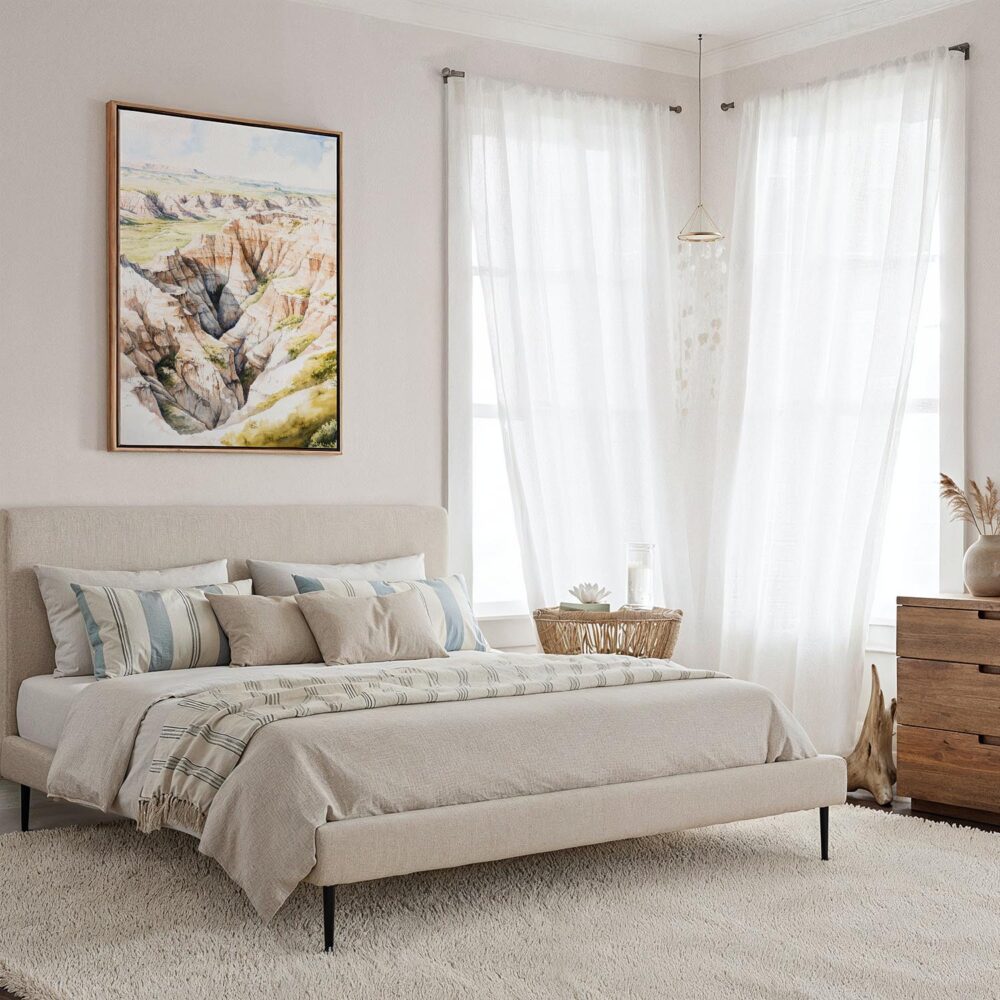 04 - Framed Badlands Watercolor Canvas Print - Coastal Bedroom - Vertical.jpg 04 - Framed Badlands Watercolor Canvas Print - Coastal Bedroom - Vertical.jpg