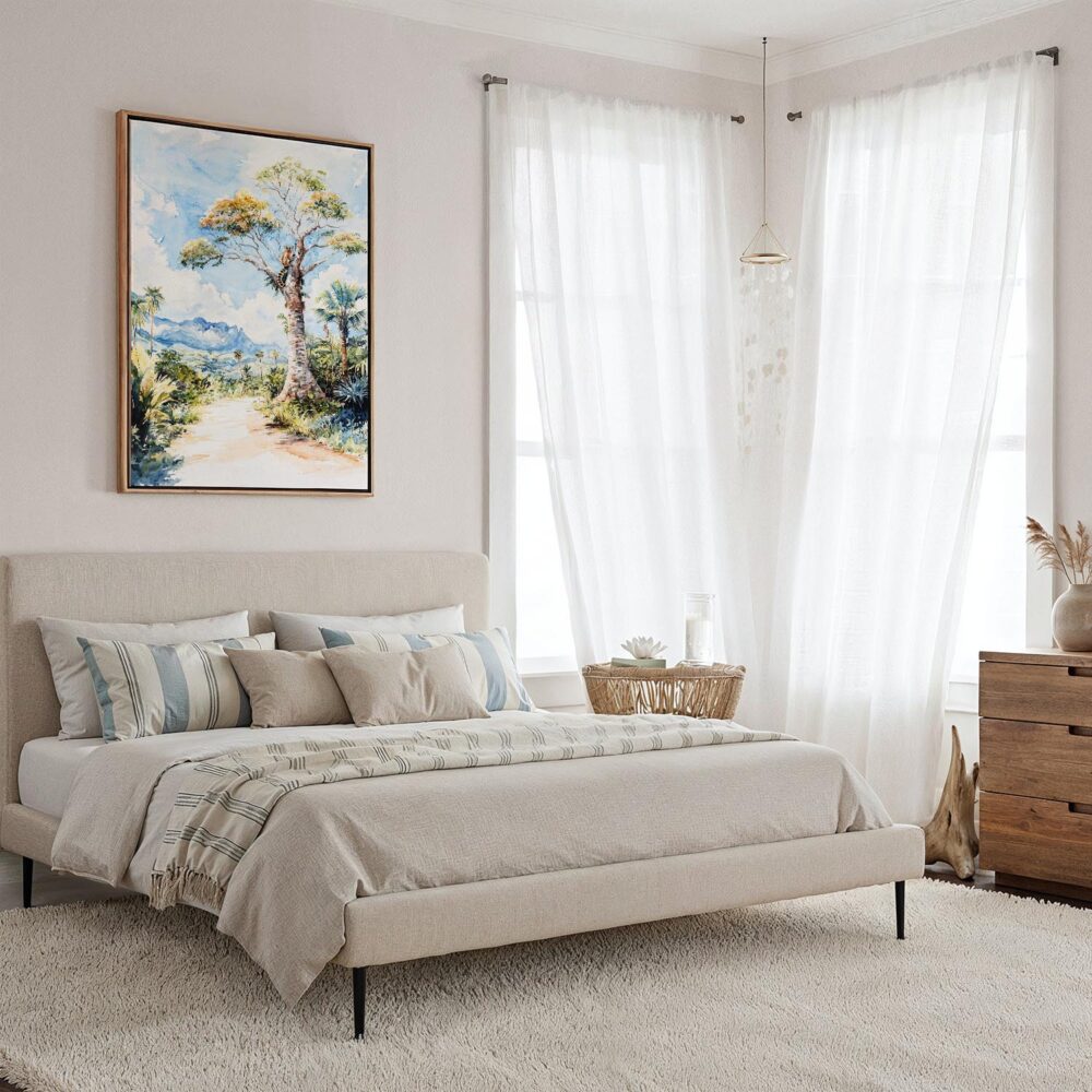 04 - Framed Isalo National Park Watercolor Canvas Print - Coastal Bedroom - Vertical.jpg 04 - Framed Isalo National Park Watercolor Canvas Print - Coastal Bedroom - Vertical.jpg