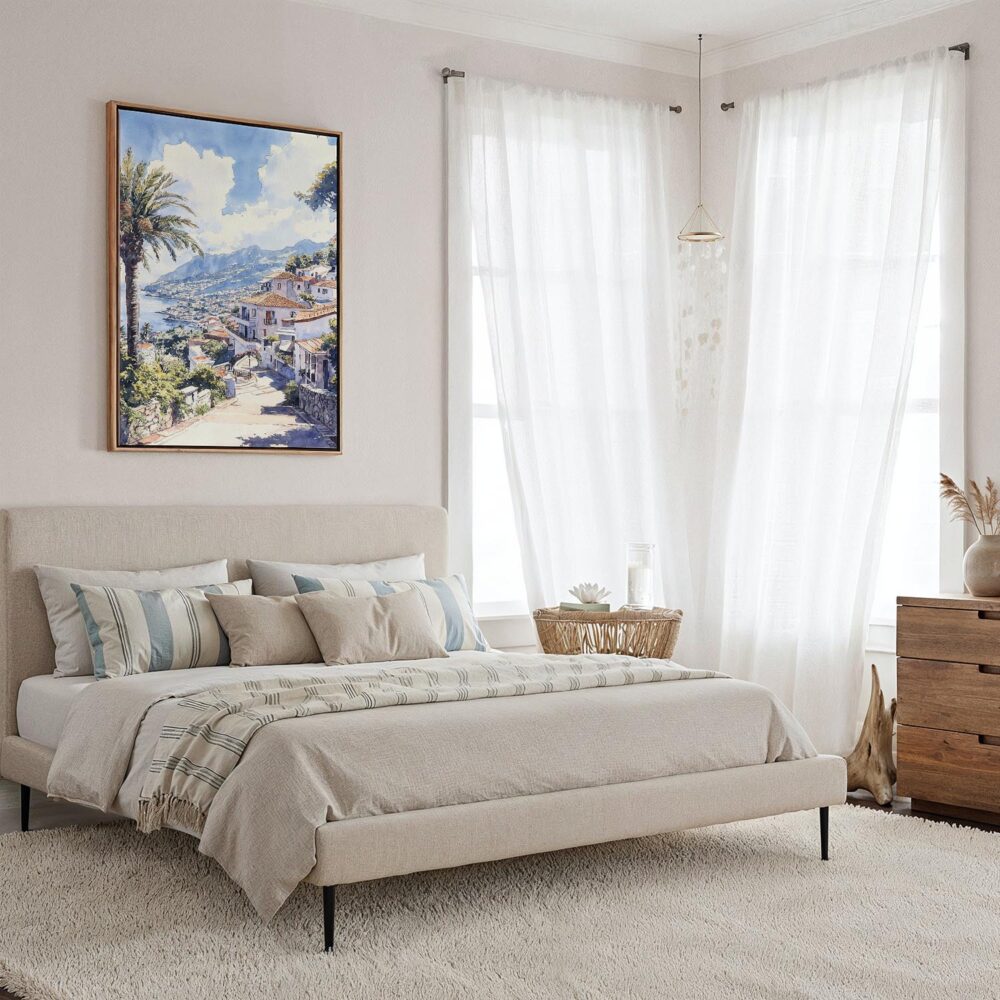 04 - Framed Madeira - Watercolor Canvas Print - Coastal Bedroom - Vertical.jpg 04 - Framed Madeira - Watercolor Canvas Print - Coastal Bedroom - Vertical.jpg