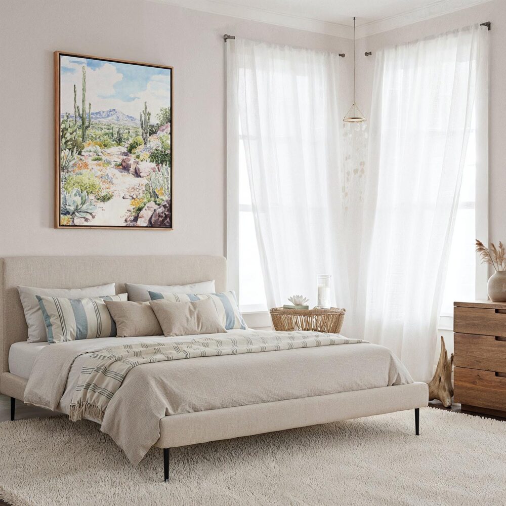 04 - Framed Saguaro National Park Watercolor Canvas Print - Coastal Bedroom - Vertical.jpg 04 - Framed Saguaro National Park Watercolor Canvas Print - Coastal Bedroom - Vertical.jpg