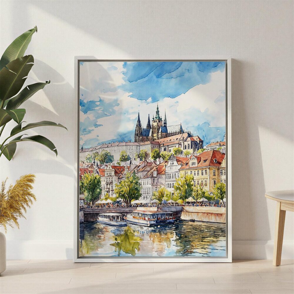 04 - Prague St Vitus Cathedral Canvas Print with White Floater Frame - Standing on Floor - Vertical.jpg 04 - Prague St Vitus Cathedral Canvas Print with White Floater Frame - Standing on Floor - Vertical.jpg