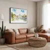 05 - 01 - Framed Rome Vitrus Capitol Watercolor - Horizontal Canvas Print - Boho Living Room.jpg