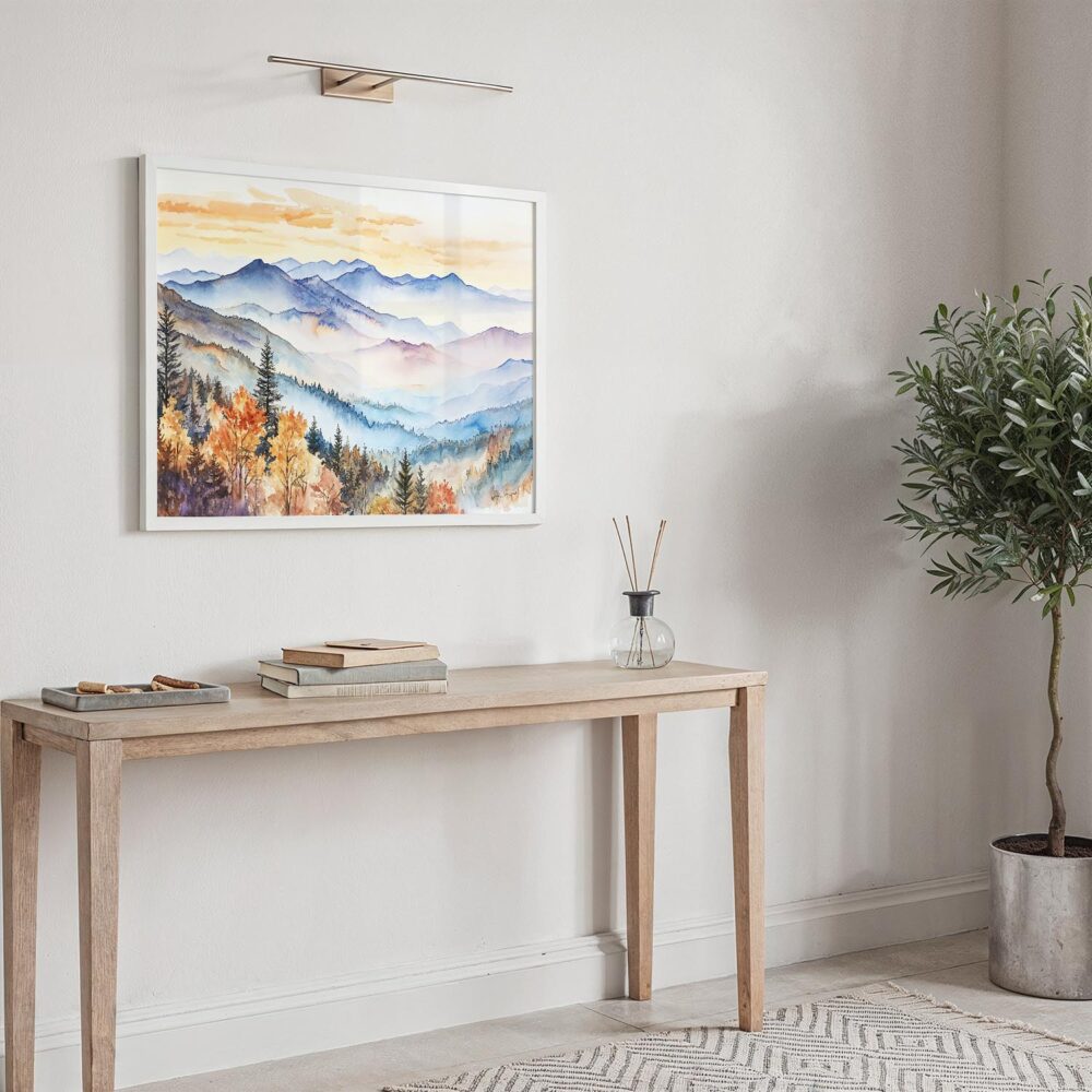 05 - 05 - Blue Ridge Mountains Watercolor - Horizontal Art - Digital Download - Hallway.jpg 05 - 05 - Blue Ridge Mountains Watercolor - Horizontal Art - Digital Download - Hallway.jpg