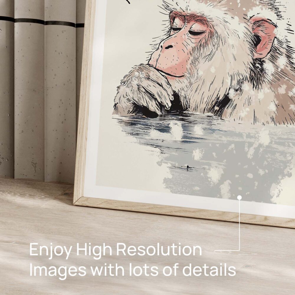 05 - 05 - Japanese Macaque in Onsen Vintage Illustration - 明日は明日の風が吹 - Tomorrow’s wind will blow tomorrow. Art - Digital Download - Detail Zoom.jpg 05 - 05 - Japanese Macaque in Onsen Vintage Illustration - 明日は明日の風が吹 - Tomorrow’s wind will blow tomorrow. Art - Digital Download - Detail Zoom.jpg