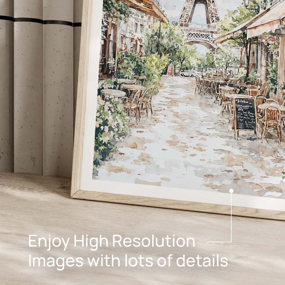 05 - 05 - Paris Cafe street scene with eiffel tower Watercolor@2x Art - Digital Download - Detail Zoom.jpg 05 - 05 - Paris Cafe street scene with eiffel tower Watercolor@2x Art - Digital Download - Detail Zoom.jpg