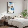 05 - Black Framed Bali Nusa Penida Watercolor Canvas Print - Bedroom - Vertical.jpg
