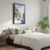 05 - Black Framed Bourbon Street New Orleans Watercolor Canvas Print - Bedroom - Vertical.jpg