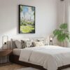 05 - Black Framed Central Park New York Watercolor Canvas Print - Bedroom - Vertical.jpg
