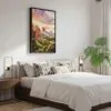 05 - Black Framed Colorado Springs Watercolor Canvas Print - Bedroom - Vertical.jpg