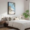 05 - Black Framed Hawaii - Maui 2 - Watercolor Canvas Print - Bedroom - Vertical.jpg