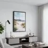 05 - Black Framed Ireland - Donegal - Watercolor Canvas Print - Contemporary Living Room - Vertical.jpg