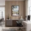 05 - Black Framed Medellin Colombia Watercolor Canvas Print - Home Office - Vertical.jpg