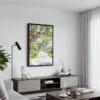 05 - Black Framed Savannah Georgia Watercolor Canvas Print - Contemporary Living Room - Vertical.jpg